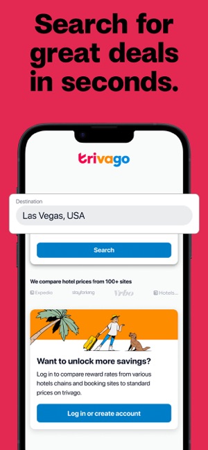 La app mobile di Trivago